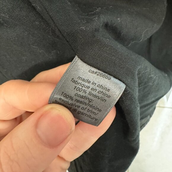 JOHN VARVATOS Waxed Coated Linen Shirt Jacket (sz. 48) - Picture 8 of 12